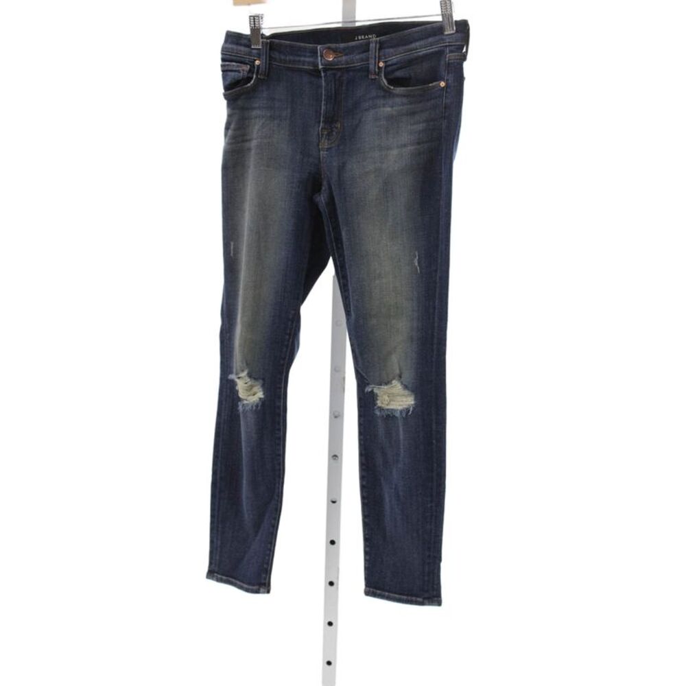 J Brand Womens Skinny Wide-Leg Dark Blue Jeans Size 27